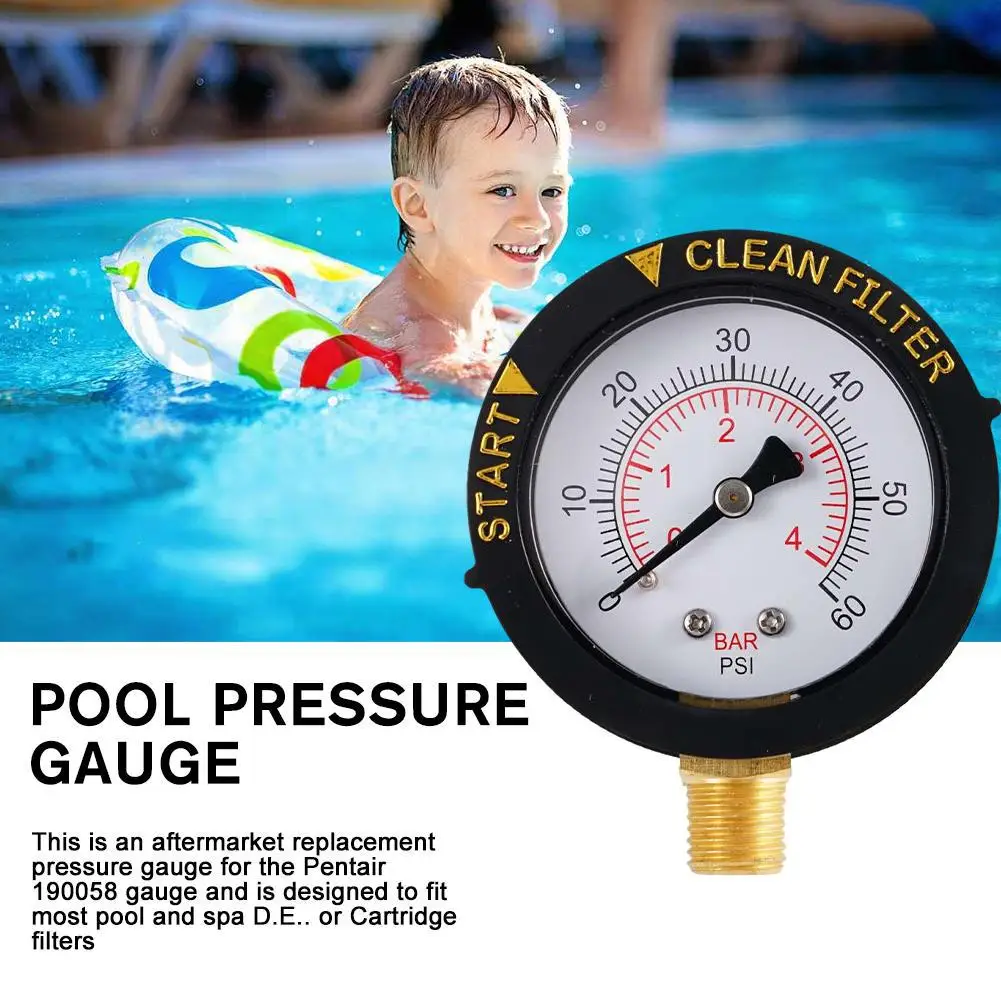 Pool Filter Pressure Gauge