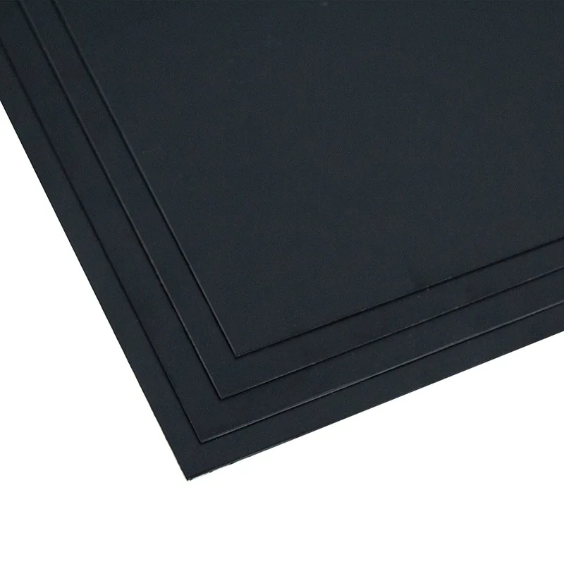 Black PVC Board Hard Plastic Sheet Thin Plate Thickness 0.4/0.5/1mm Corrosion Resistance Insulation Decoration Chemical Industry