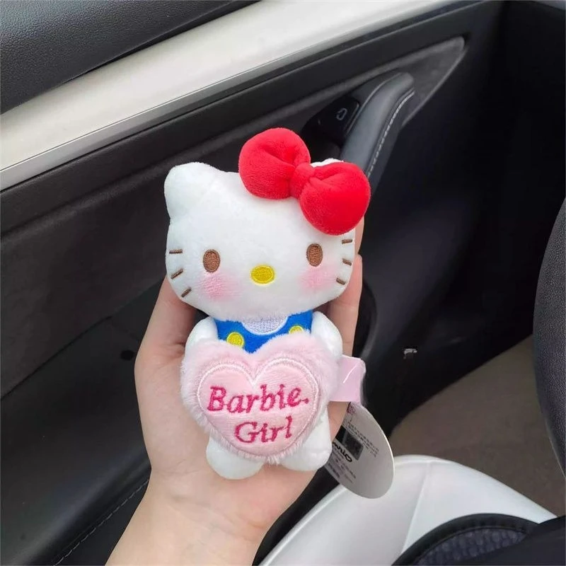 산리오 마이멜로디 쿠로미 헬로키티 자동차 안전벨트 커버 귀여운 자동차 인테리어 액세서리 와이퍼 방향지시등 펜던트