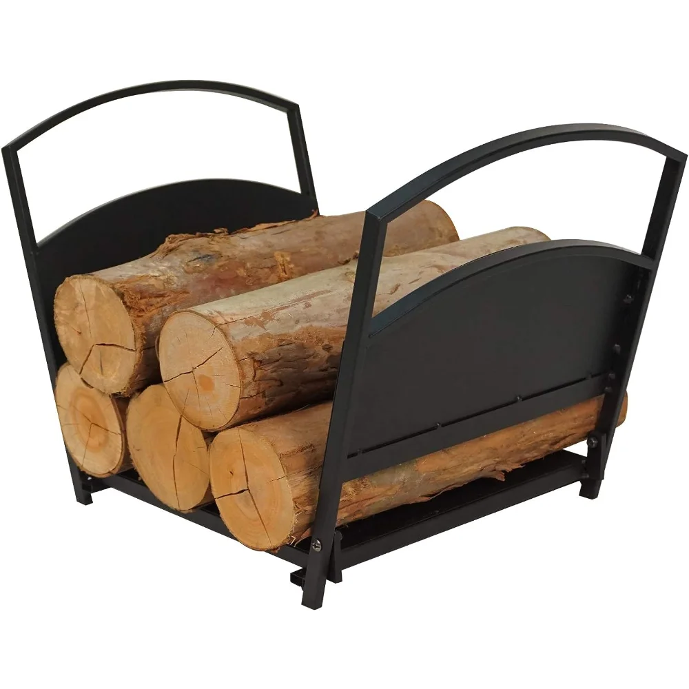 

Fireplace Log Holder Folding Firewood Rack,Stacking Rack,Storage Rack for Firewood, Indoor, Outdoor,Heavy Duty Steel