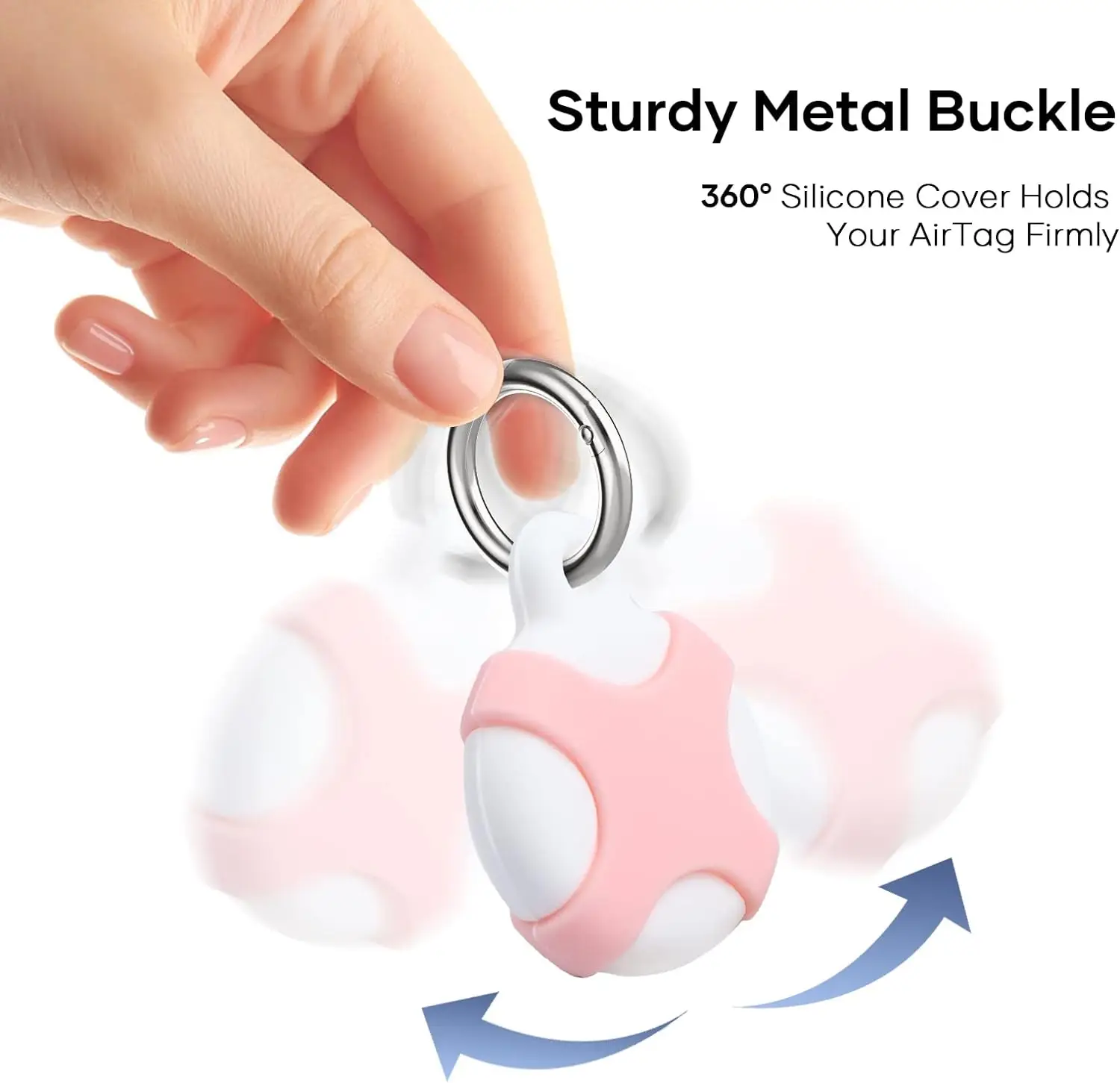 Airtag Holder Keychain - Durable Silicone Case