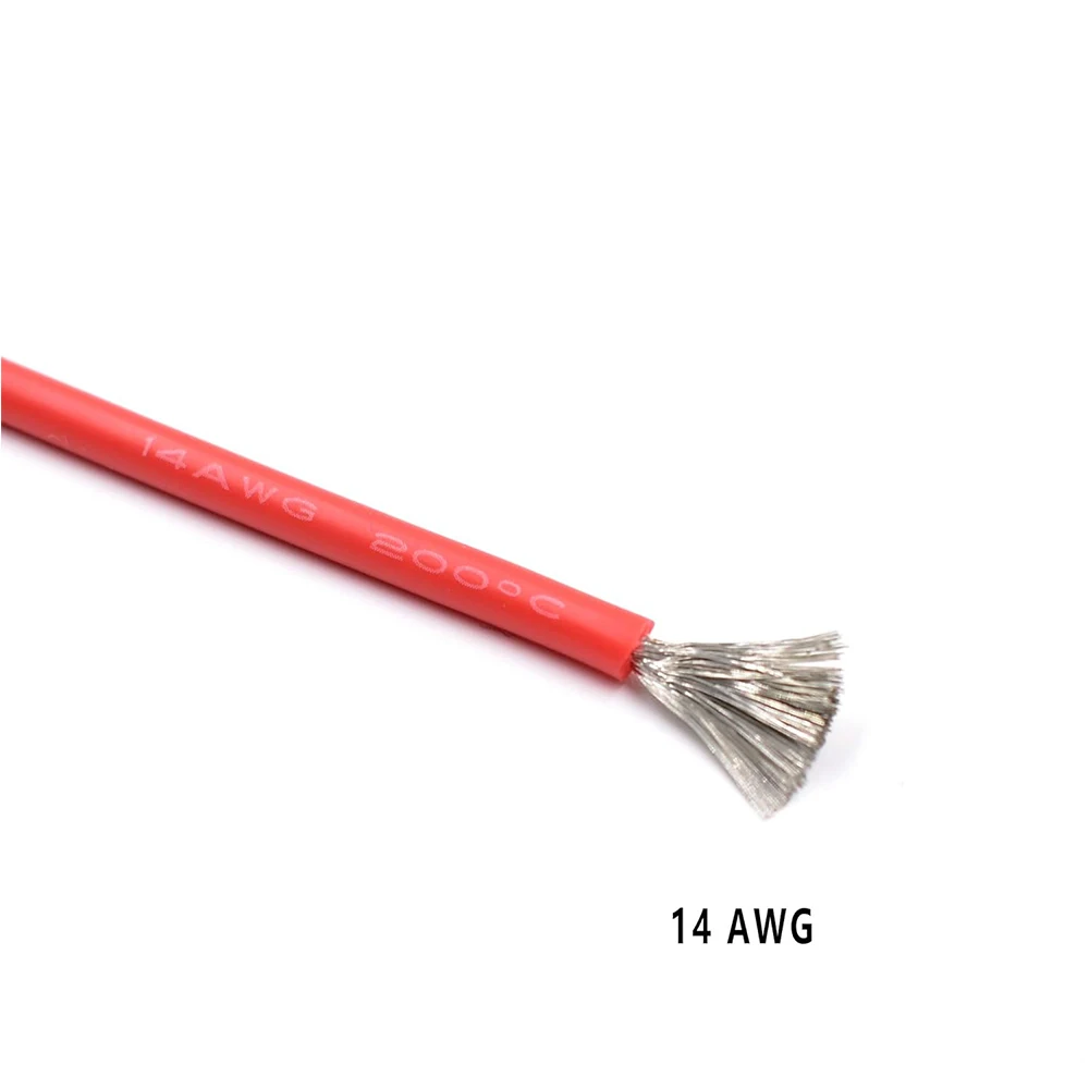 2 Pcs 15A 1M Dual Ended Crocodile Alligator Clips Test Lead Alligator Clips to Clip Heavy Duty Silicone Test Leads