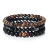 97654-8aeed3.jpg Bracelet élastique 3 pièces/ensemble en perles de pierre naturelle pour couple, bracelet de prière, bijoux de yoga et de méditation bouddhiste pour amis, cadeaux