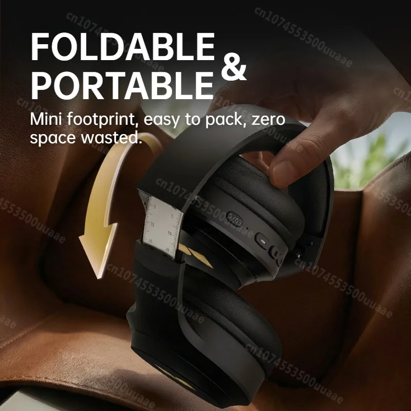 Bluetooth 6.0 Over-Ear Headphones – Dual EQ Mode Immersive Stereo Wireless & Wired Foldable Headset for Music, Gaming & Calls 6