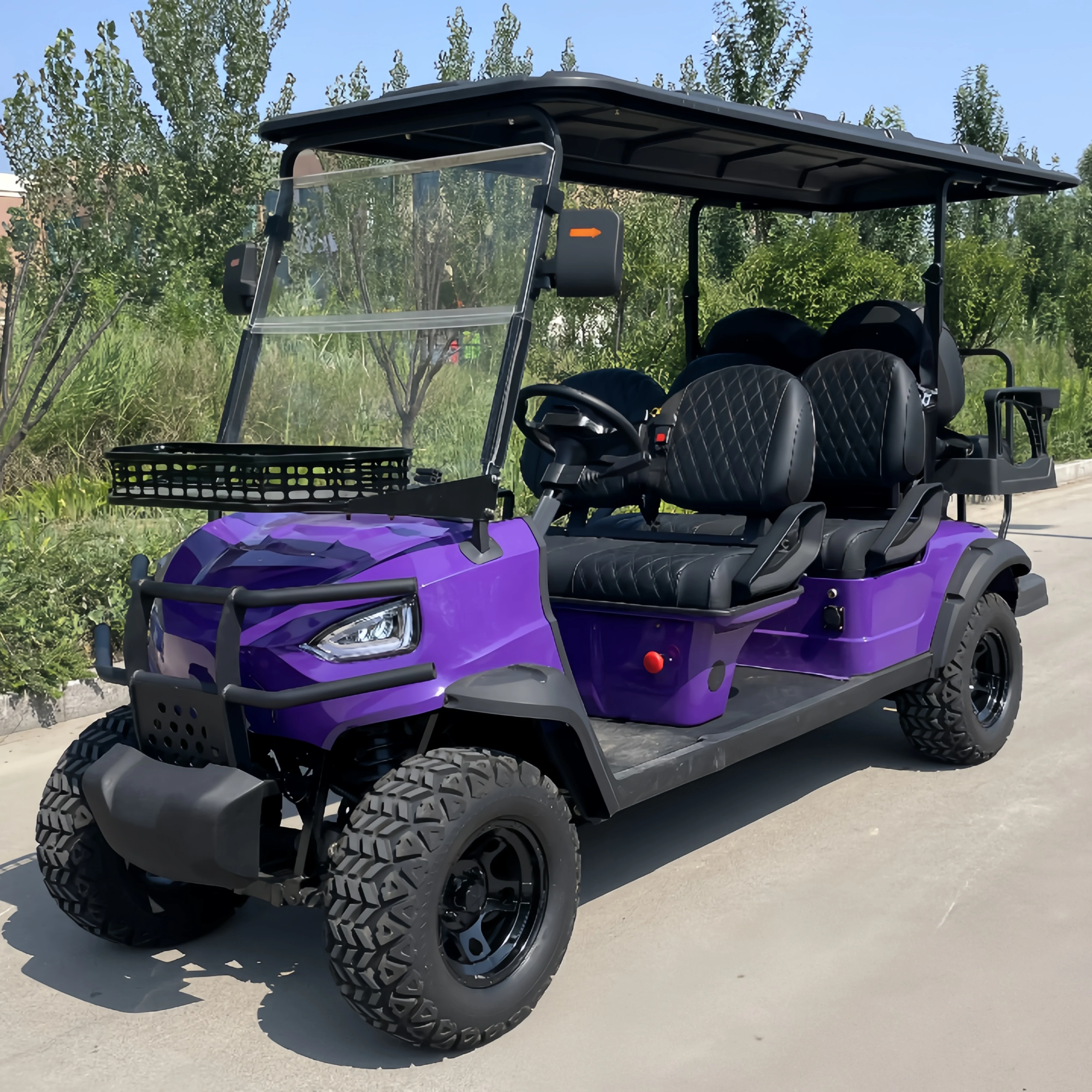 Hot sale new design environmental friendly multi-purpose 6 seat electric golf cart