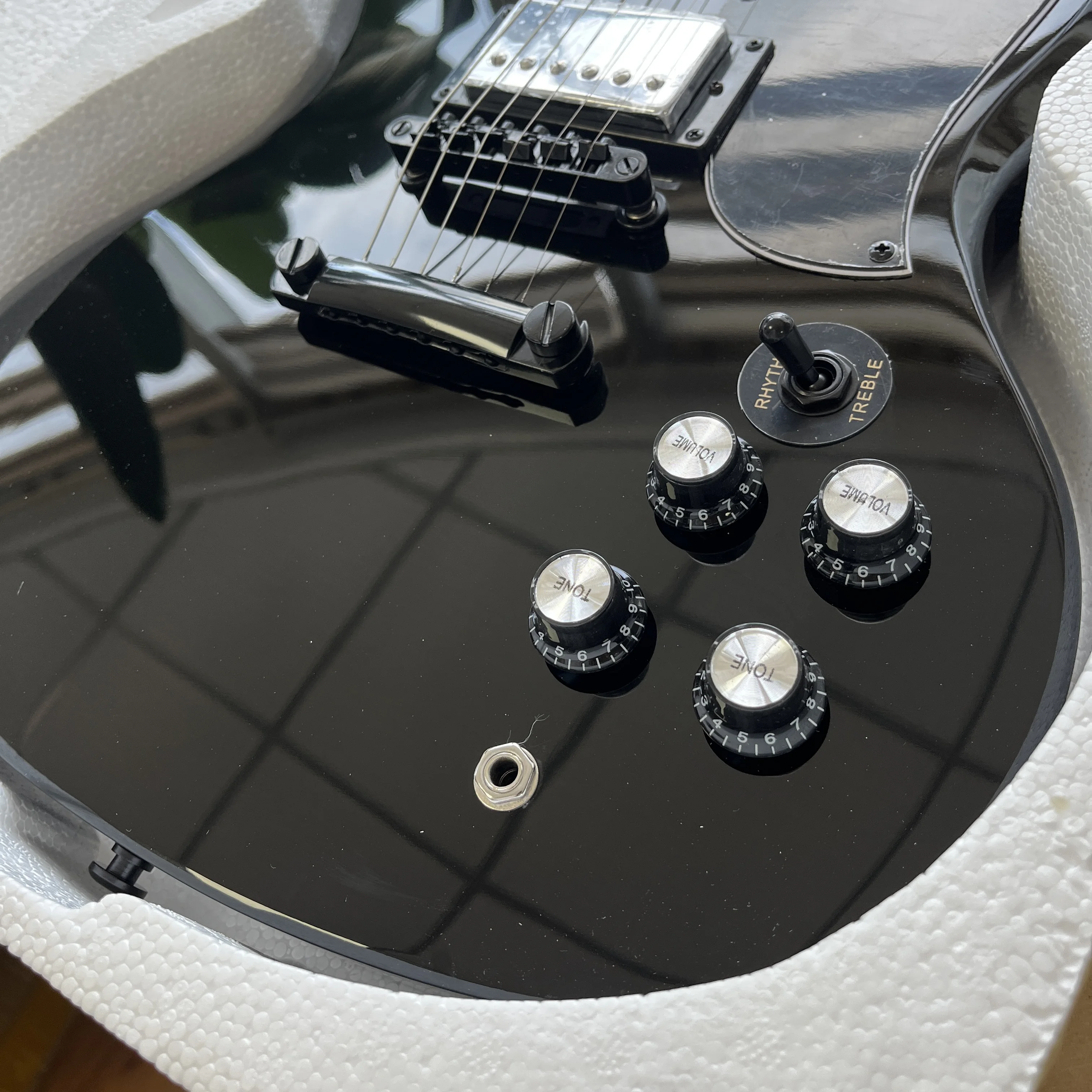 HOT SALE Tony Iommi Electric Guitar Cross Inlay Mahogany Body Fast delivery Free Shipping