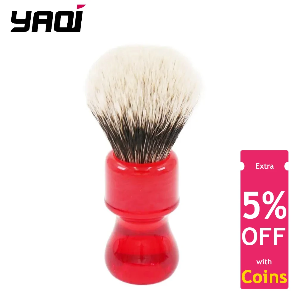 yaqi-ruby-two-band-badger-hair-mens-pennello-da-barba-barbiere-viso-barba-apparecchio-per-la-pulizia-strumento-per-la-rasatura