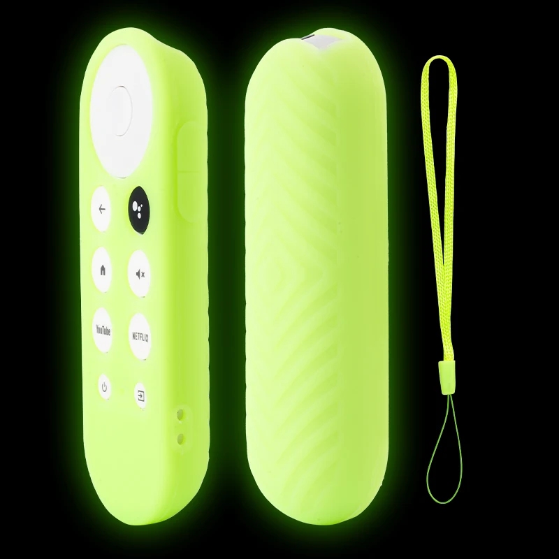 Silicone Remote Case Silicone Protective Case Google Chromecast SmartTV Remote Control Non-slip Soft Durable Shockpro Protective Cover Shell