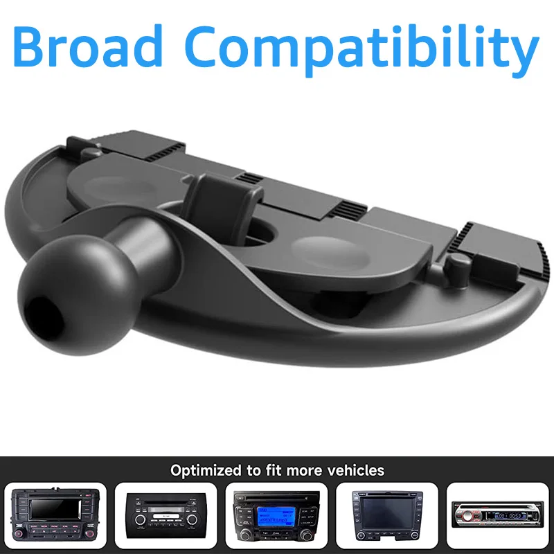 Untoom CD 슬롯 마운트 자료 자동차 휴대 전화 홀더 범용 17mm 볼 조인트 CD 슬롯 자동차 휴대 전화 지원 GPS 브래킷