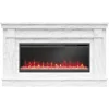 Waverly 64 Inch Electric Fireplace,Replaceable Fireplace Insert Heater, Remote Control,Timer,Color Changing Crystal Ember Flames 2