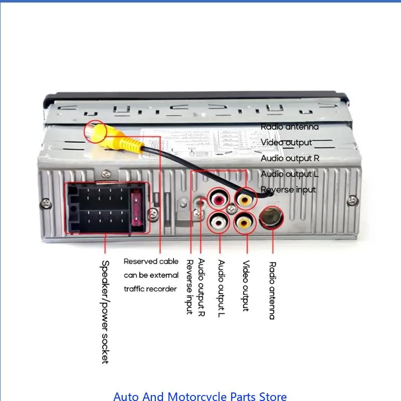 P9FD Car Stereo Radio Support USB AUX TF Card U-disk One Din Multimedia Player with FM Radio Reversing Rear View Auto