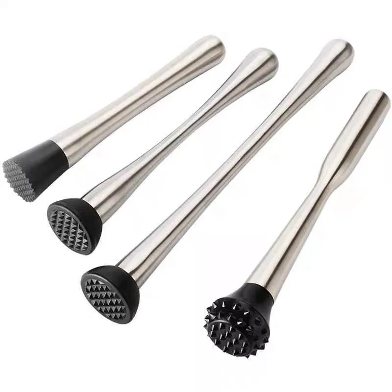 Bar Tools Stainless Steel Cocktail Muddler and Mixing Spoon Home Set Create Delicious Mojitos Fruit Based Drinks Storage