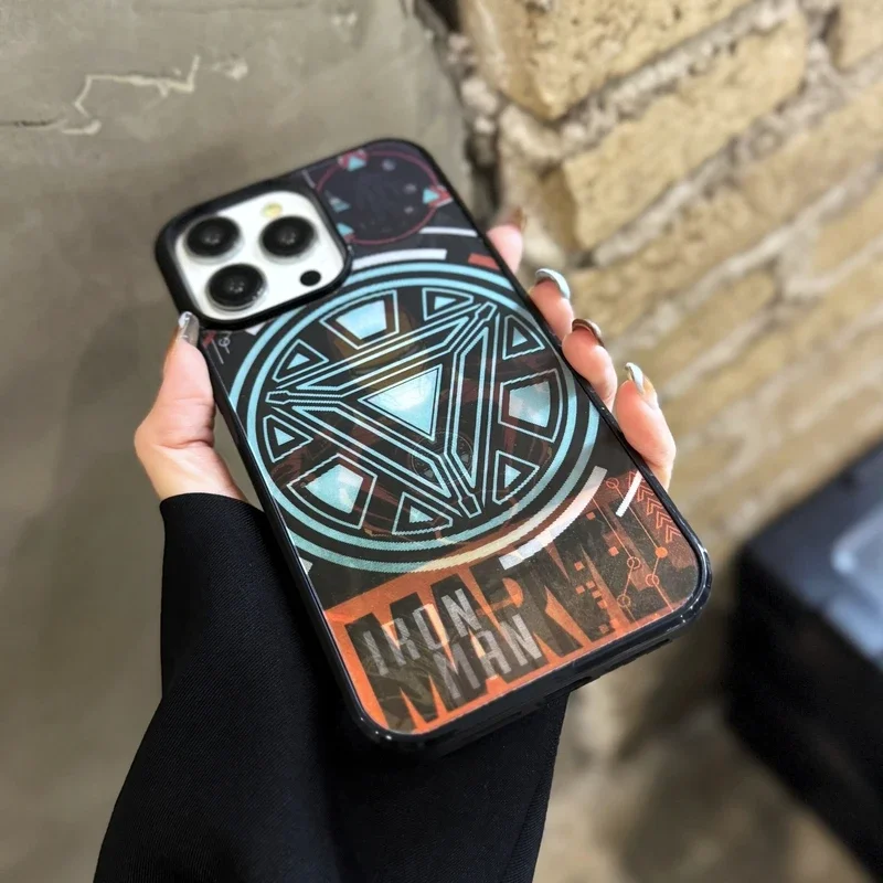 12 Pro Max Avengers Led Phone Case Marvel Avengers Iron Man