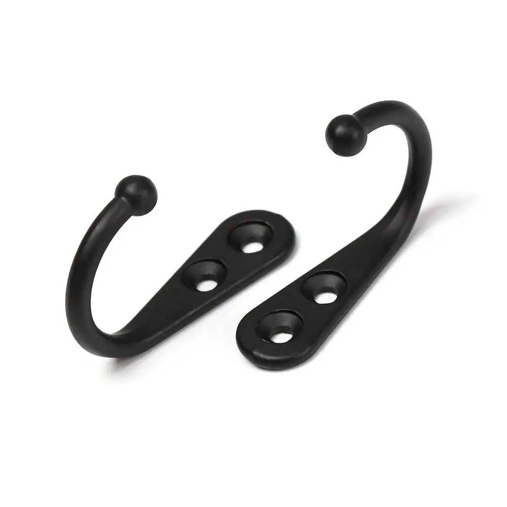 5PCS Vintage Bronze Wall Hook Cloth Hook Single Prong Hooks Hangers Coat Bag Hat Hooks Home Save Room Organizer