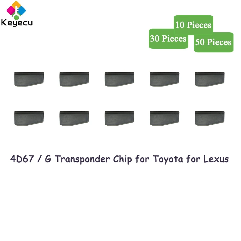 

KEYECU 10 30 50 Pieces 4D67 G Transponder Chip for Toyota Camry Corolla Alphard Avalon Hilux Vigo Aurion Sienna Venza for Lexus