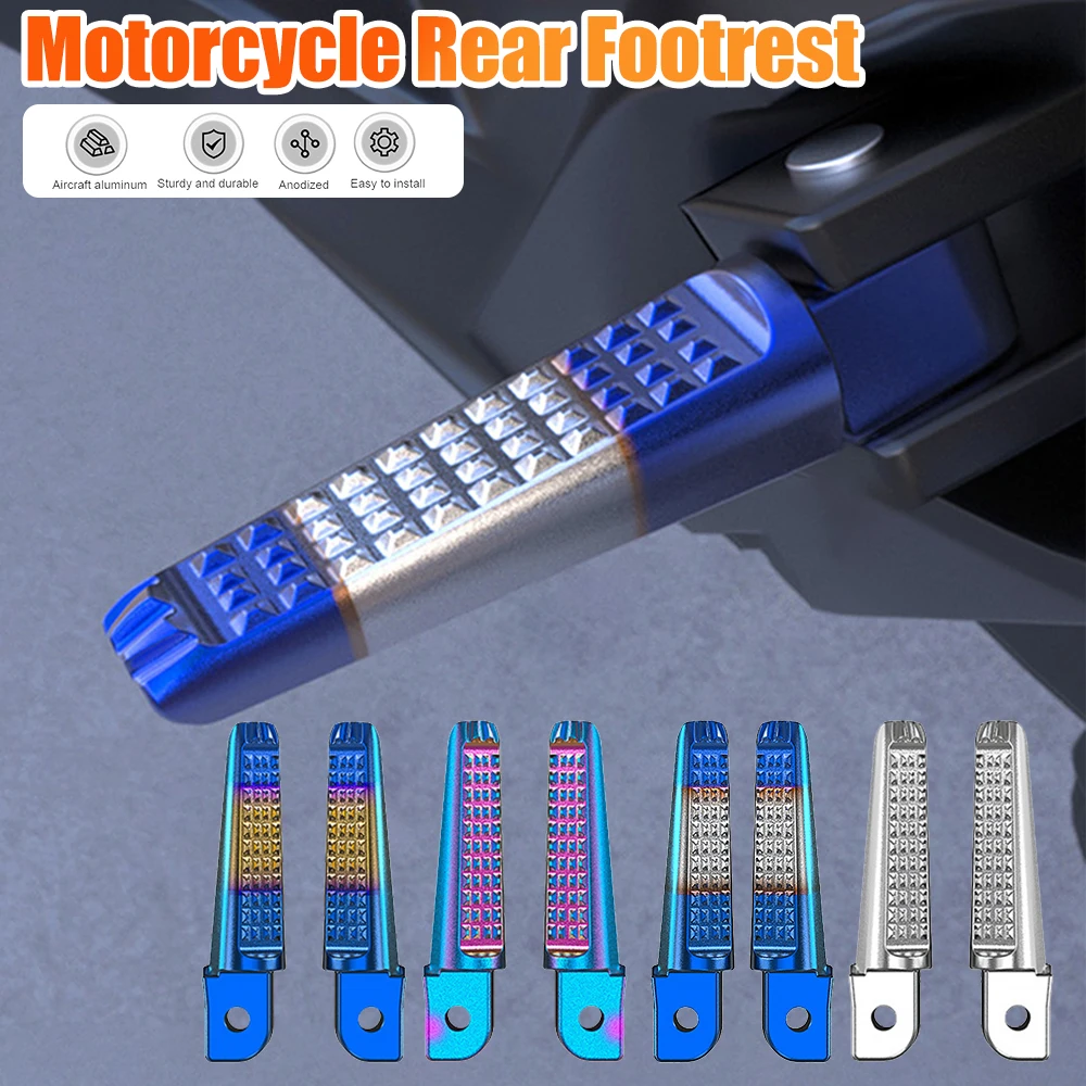 Foot Peg Anti-Slip Foot Rests Aluminum Alloy Motorcycle Rear Footrests 1 Pair For Honda Phantom 150 CB190R For Yamaha motorcycle footrests