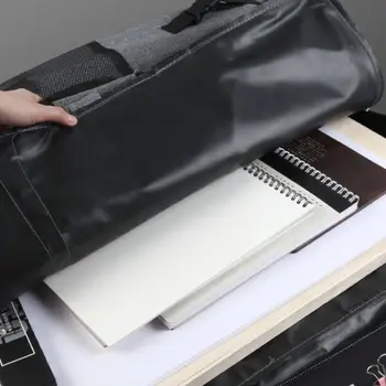 Strumenti professionali per schizzi su tela Borsa artistica Borsa per schizzi impermeabile di grande capacità Borsa da viaggio durevole per artista in tela