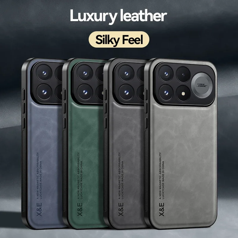 Luxury Leather Textured Magnetic Protective Case - Business Edition