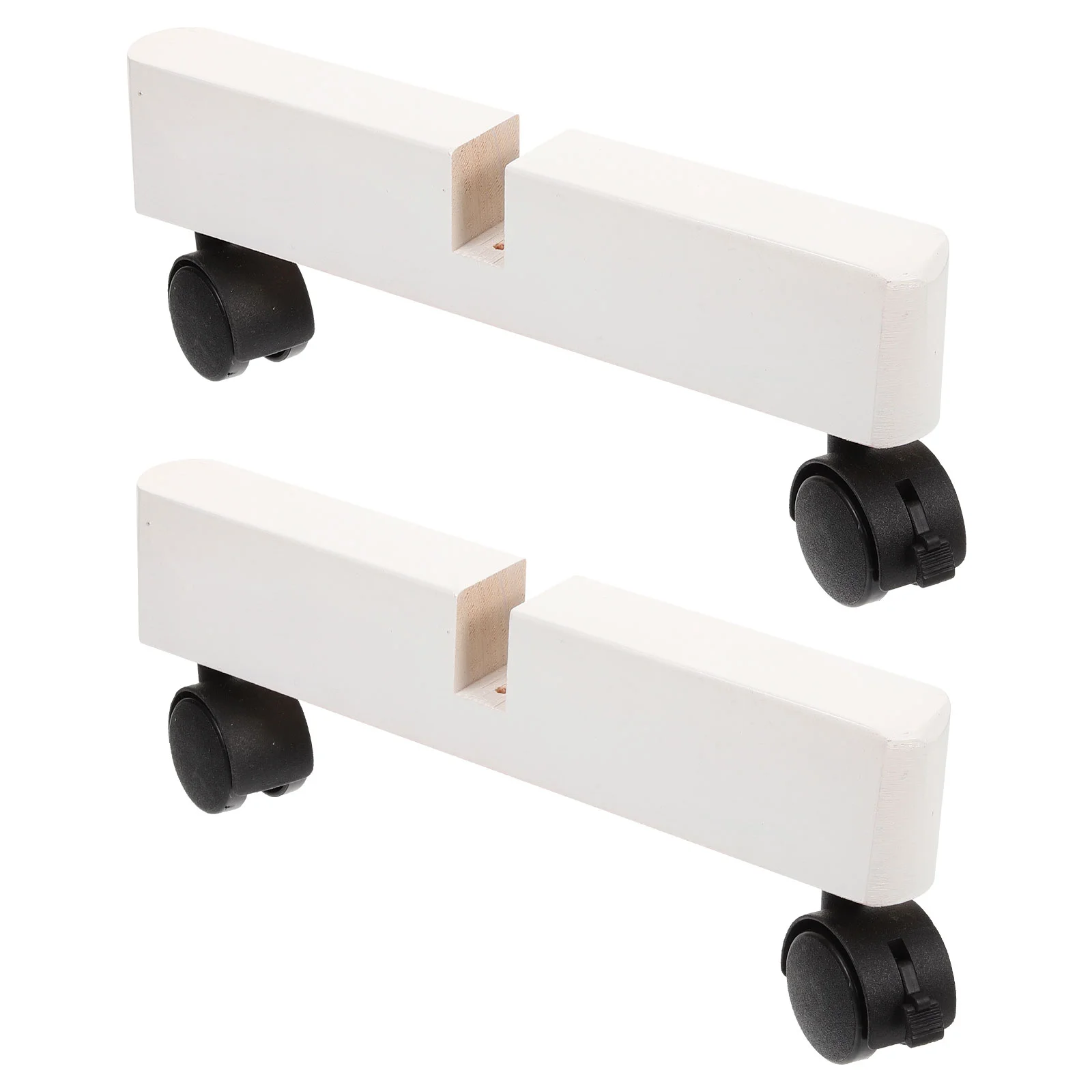 

2pcs Room Divider Wooden Stand Privacy Screen Holder Screen Panel Feet with Wheels Wooden Bracket