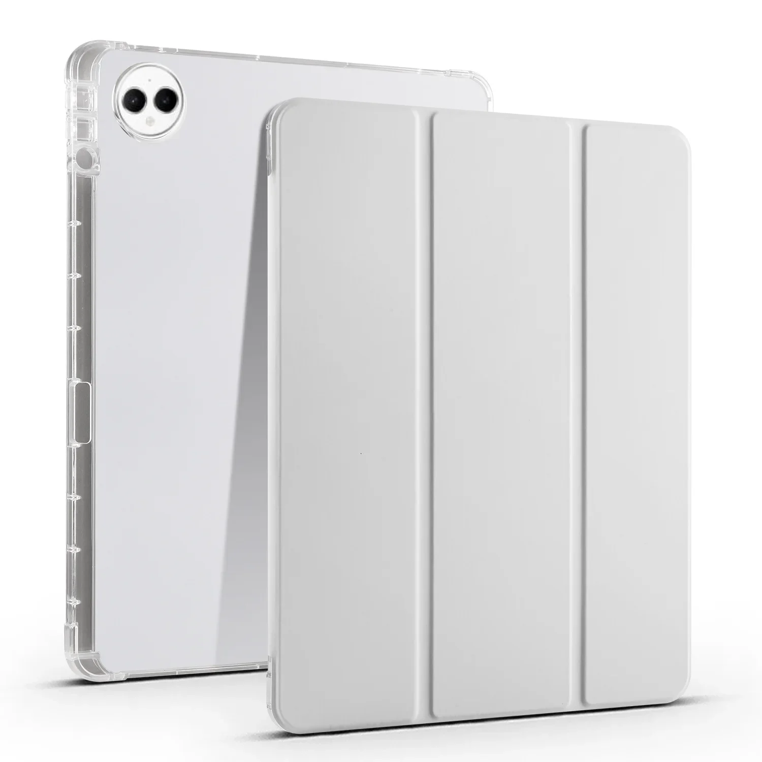 Premium Leather Stand Cover with Pen Holder for 12.2-Inch Tablet - Soft Back, Foldable Design