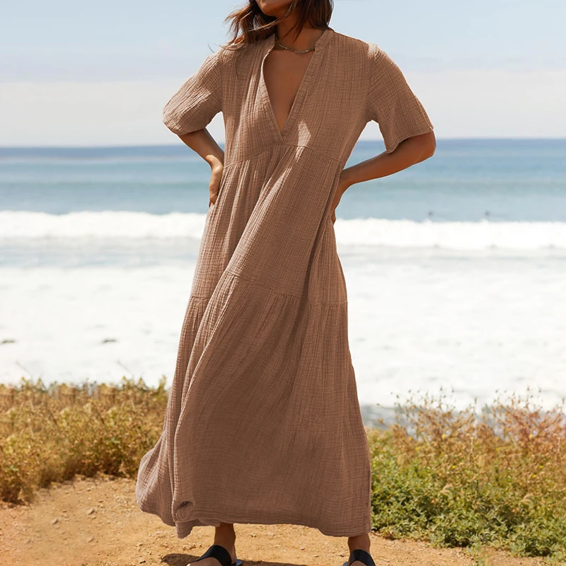 Sommerkleider 100 baumwolle Clearance