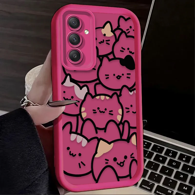 Cartoon Animal Cute Cat Phone Case for Samsung Galaxy A35 A55 A15 thumbnail 11