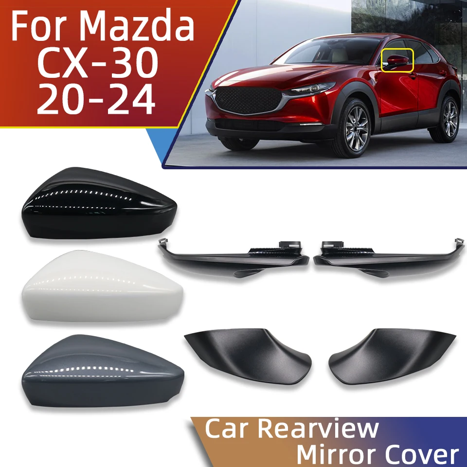 Side Mirror Lens Frame Turn Signal Lower Cap For Mazda CX30 CX-30