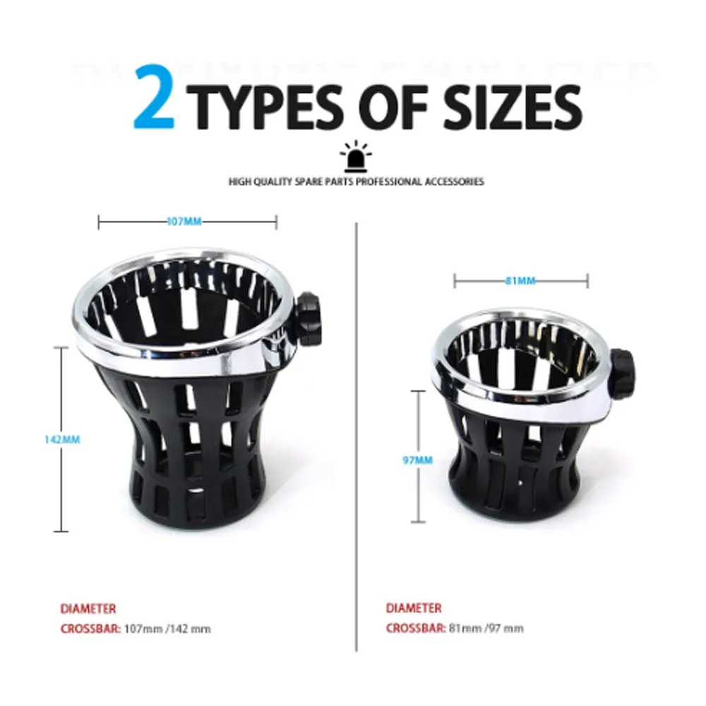 Motorcycle Handlebar Cup Holder Drink Holder Perch Mount For Harley 1996-up Dyna Softail Electra Glide Road Glide Electra Glide