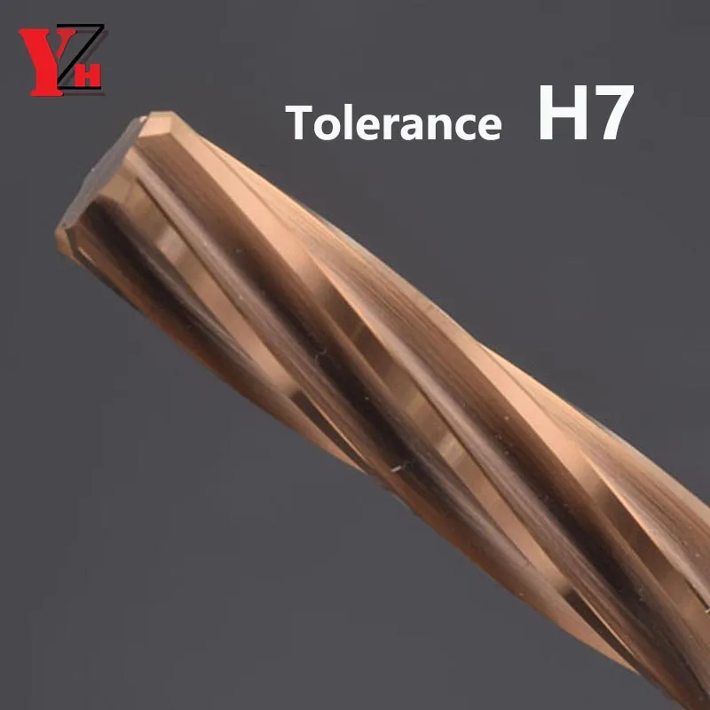 100mm 150mm Machine Reamer HRC60 Coated Spiral Groove Tolerance H7 Harened Steel Metal Cutter CNC Turning Hole