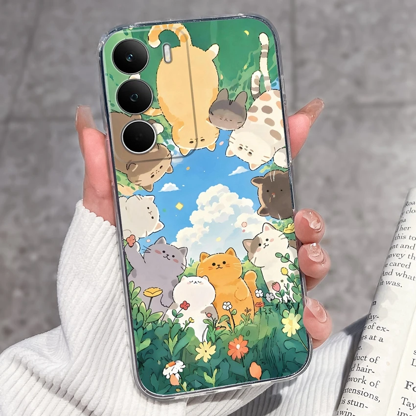 Fashion Astronaut Pattern Transparent Phone Case - Anti-Fingerprint TPU Clear Back Cover
