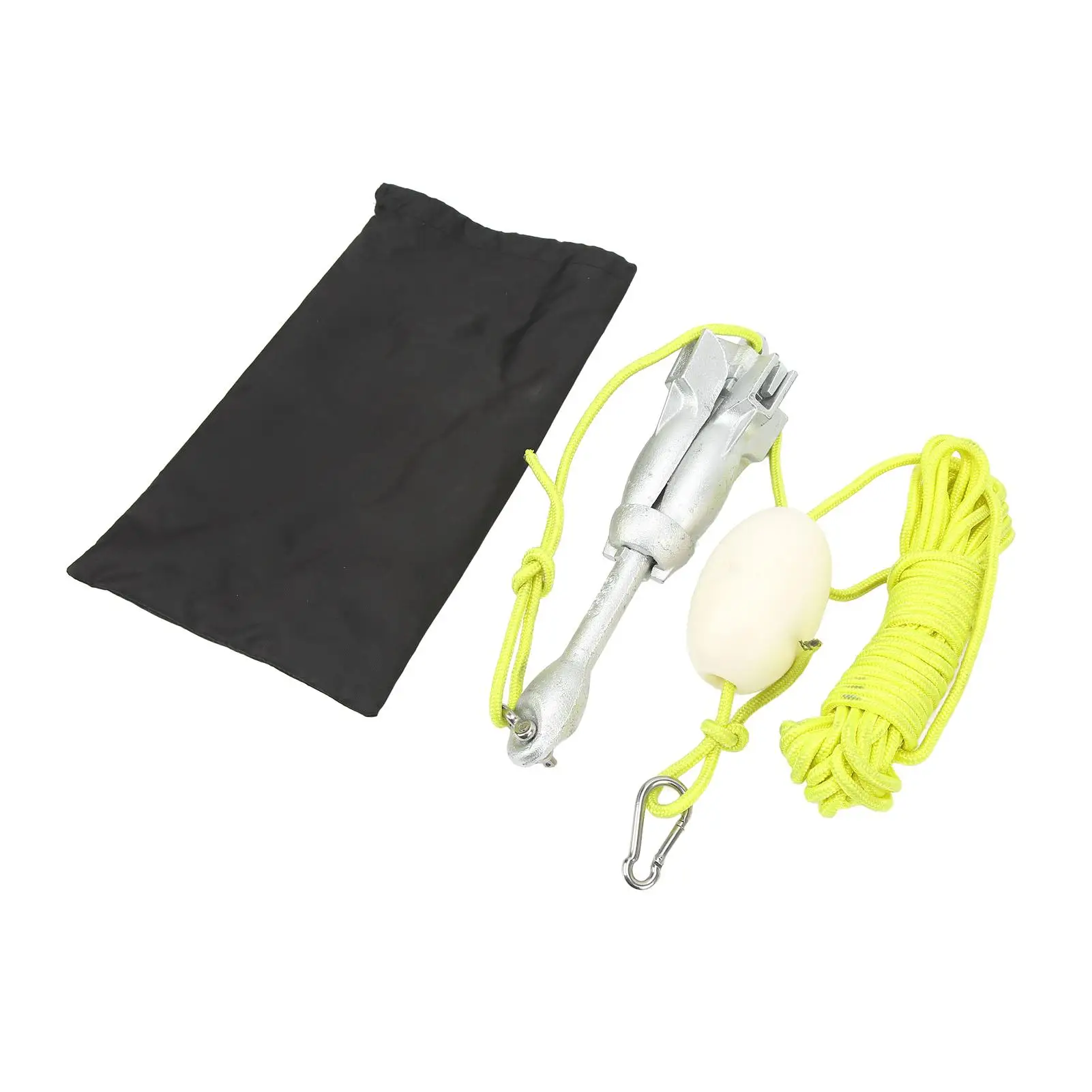 Carbon Steel Anchor Kit for Kayaks-Foldable, Easy Connection, 4 Claw Design, Strong Holding Power-Ideal for Lake Use