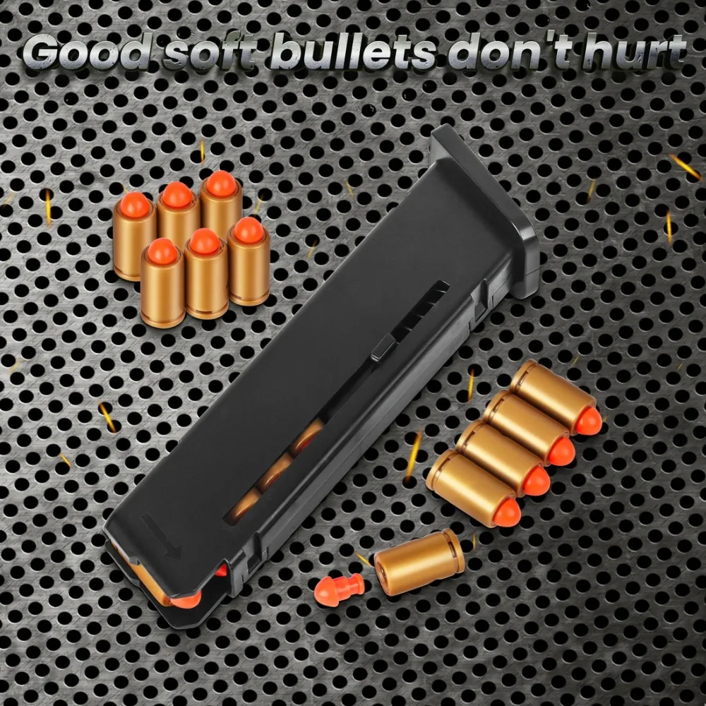 Weiche EVA-Schaum-Darts, Spielzeugpistolen, Muscheln, Kugeln, automatische Waffen, Pistolenschießen, Pistolenspiele für M1911 G17 M92 USP – Detail 12