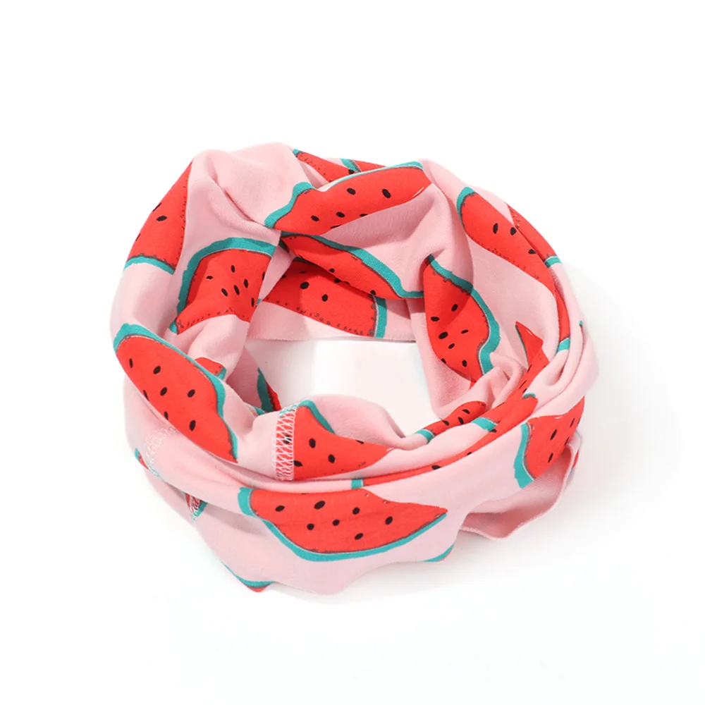 Description Picture 3 of itemSpring Autumn Windproof Face Bandana Long Scarf Neck Warmer Cartoon Printed Children Cotton Scarf Collar Scarves