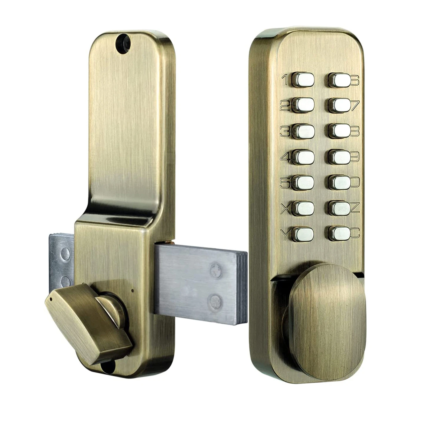 Stainless Steel 100 Mechanical Keyless Entry Door Lock With Keypads