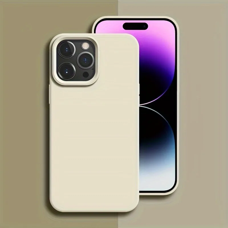 Premium Silicone Protective Case - Durable Solid Color Cover with Fall & Collision Protection
