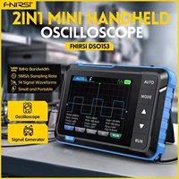 FNIRSI DSO153 Digital Mini Oscilloscope Signal Generator 2in1 1MHz Bandwidth 5MSa/s Sampling Rate DIY Car Repair Device Outdoor 1