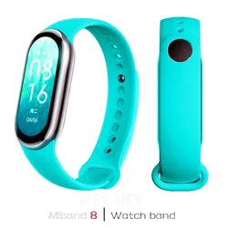 Premium Waterproof Silicone Sport Band - Versatile Replacement Strap - Mi Band 9 (5 stretch blue)