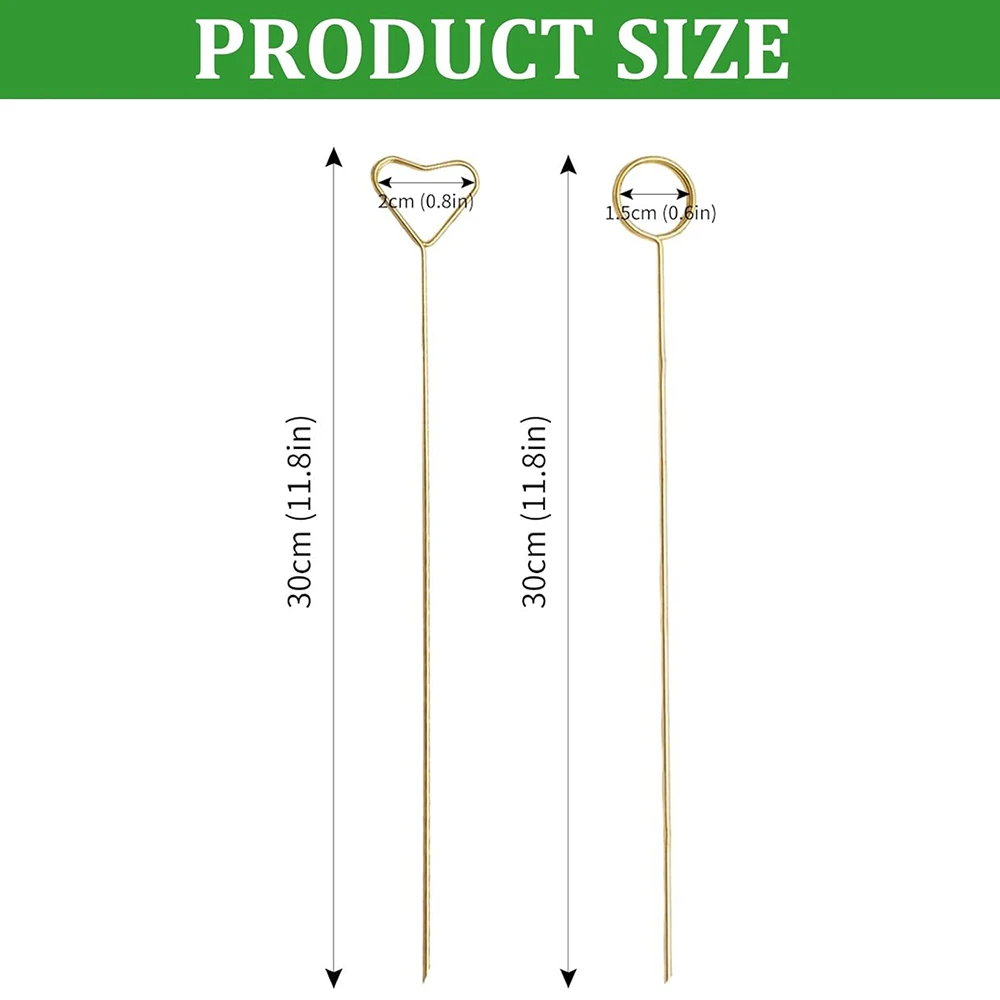 Floral Card Holder Metal Wire Holder Photo Stick Clip 40Pcs for Wedding Party Decorations floral card holders