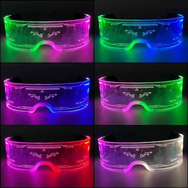 Gafas de colores LED, 12 Piezas Gafas Luminosas LED, Gafas con luces Neon,  Gafas Luminoso, Gafas de Neón para Fiestas, Cumpleaños, Raves, Concierto,  Navidad, Halloween : : Hogar y cocina
