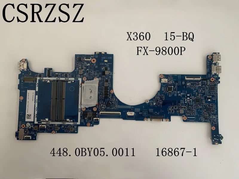 

Материнская плата для ноутбука HP Envy X360 15-BQ, модель 448.0BY05.0011 16867-001, полностью протестирована
