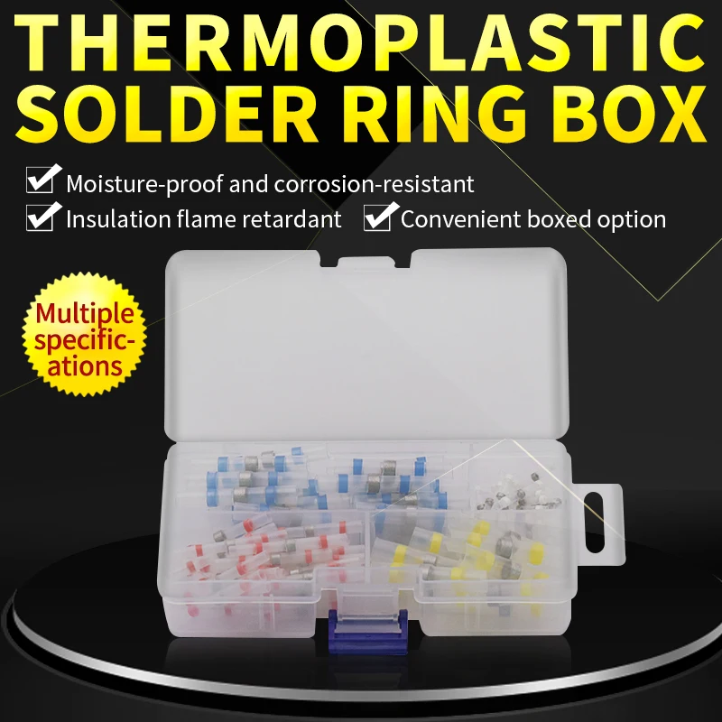 Waterproof Sleeve Seal Heat Shrink Butt Wire Connectors Terminals Electrical Copper 10PCS with a Soldering Sleeve