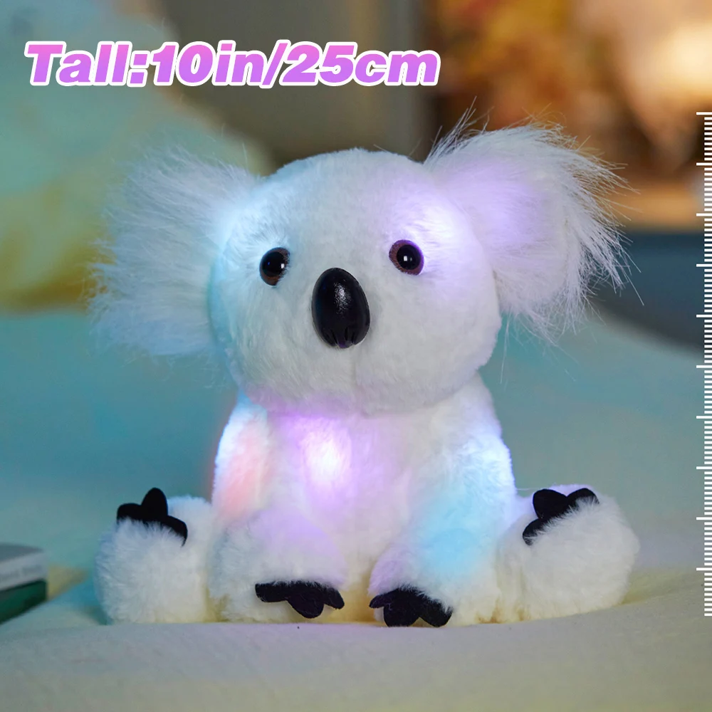 25cm Glowing Koala Doll Musical Light-up Stuffed LED Soft Animals Plush Toy Night Lights Lullabies Birthday Gifts Girls plush toy