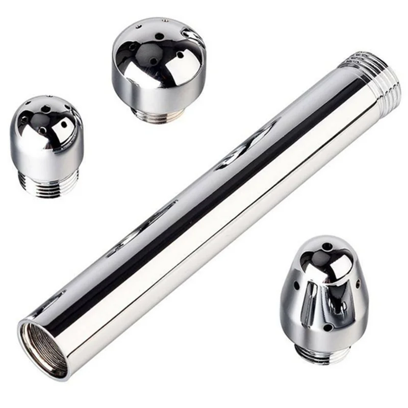 Metal Hygienic Shower For Bathroom Enema Water Nozzle With 3 Style Head Anal Ingredients Douche Vaginal Clean Kit Cleaner Tool 4