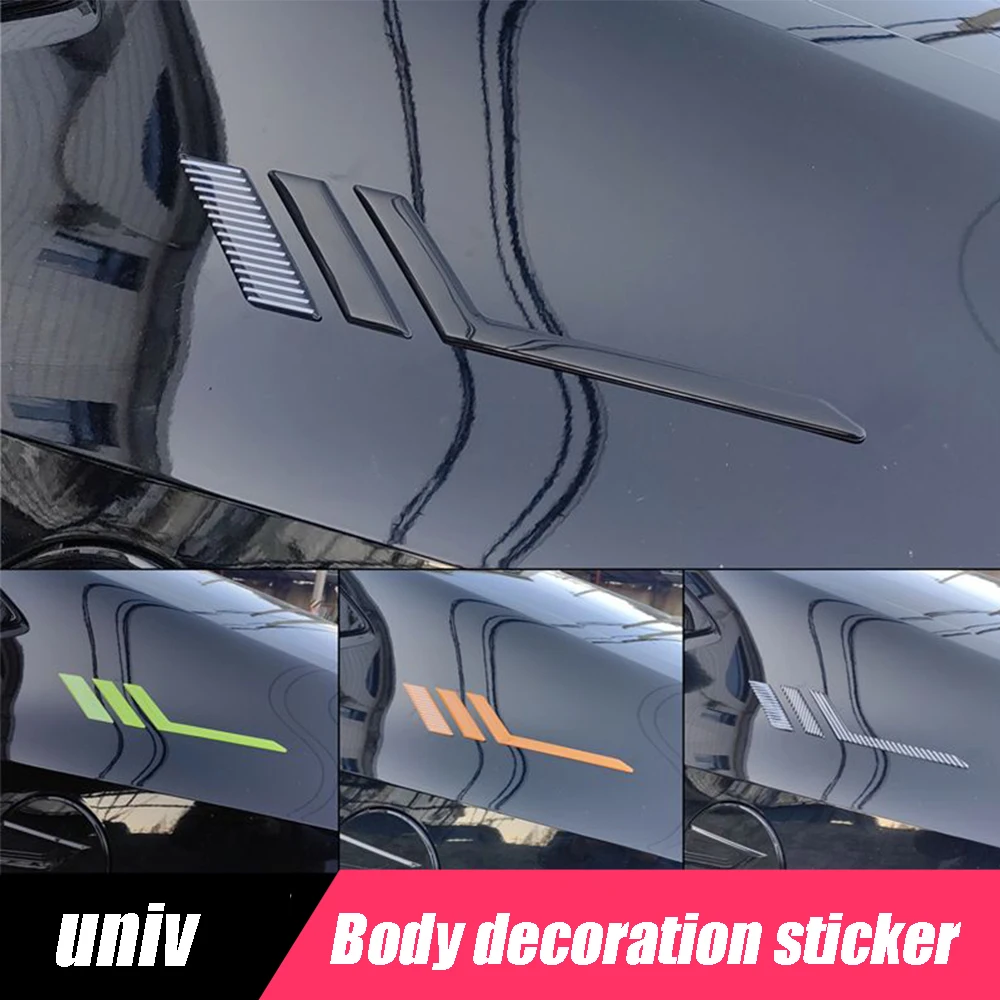 

For Changan UNIV UNI-V 2023-2024 Car Rear window Side Wing Fender Door Emblem Badge Body Sticker Garnish Trim Accessories