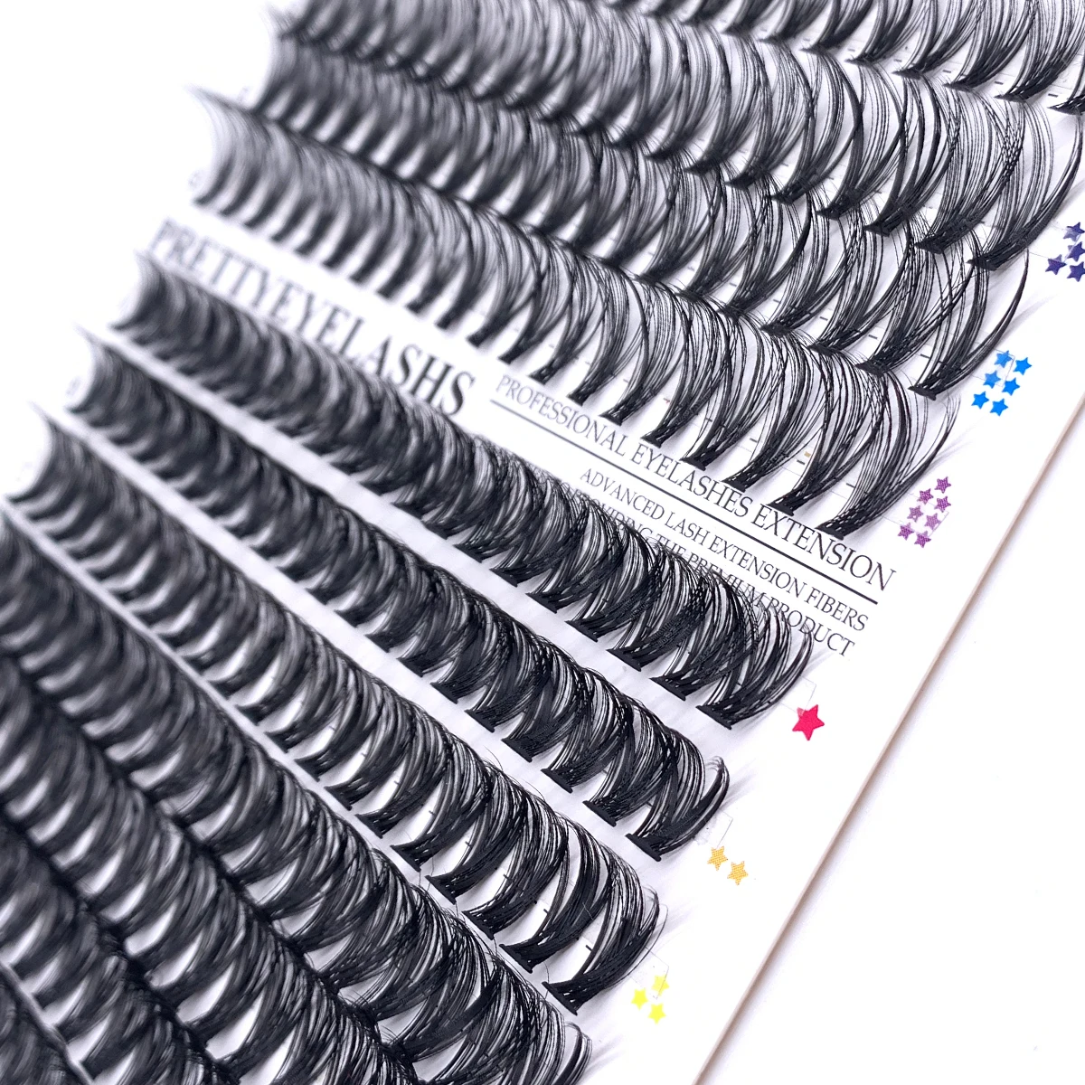 

280 Fans DIY Hand Made Eyelash Extension Segmented Flase Lashes Dramatic Lash Bundles Soft Ribbon Strip Eyelashes Makeup Lashes