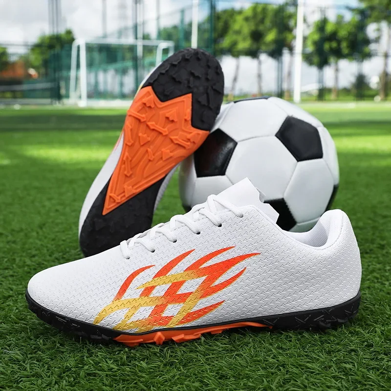 Short-spike Training Soccer Shoes Low-top Leather Sneakers Youth Football Shoes Cross-border 2