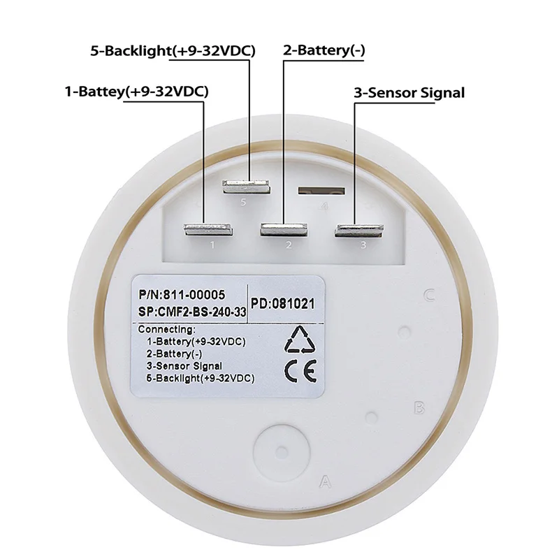 Wasserstandsanzeigesensor, Kraftstoff- & Wasseranzeige, 5 Loch, Ms Ccrews,  0-190Ohm, 100-500mm