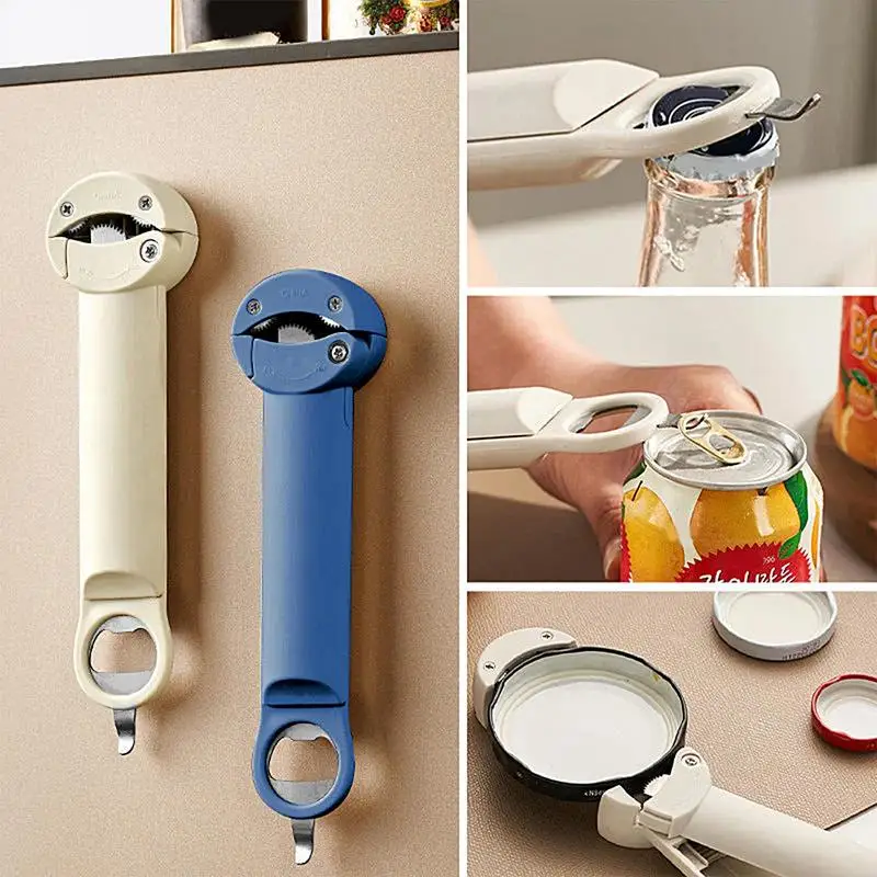 1pc, Can Opener, Multifunctional Can Opener, Bottle Opener, Folding  Stainless Steel Mini Can Opener, Small Simple Can Opener, Mini Portable Can  Opener