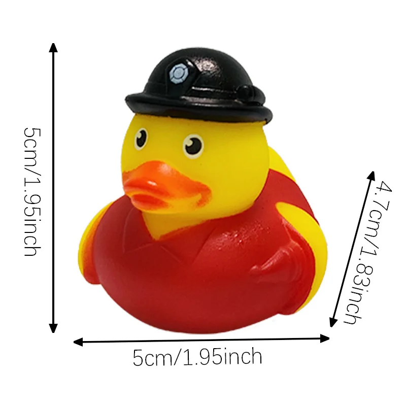 Black Glitter Rubber Ducks - Mini Crown Ducks For Jeep Ducking And Parties