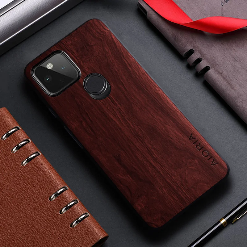 대나무 나무 패턴 가죽 케이스, Google Pixel 5 5A 4A 4 XL 5G Funda Coque 후면 커버, Google 4a 4 xl 5 5a 휴대폰 케이스